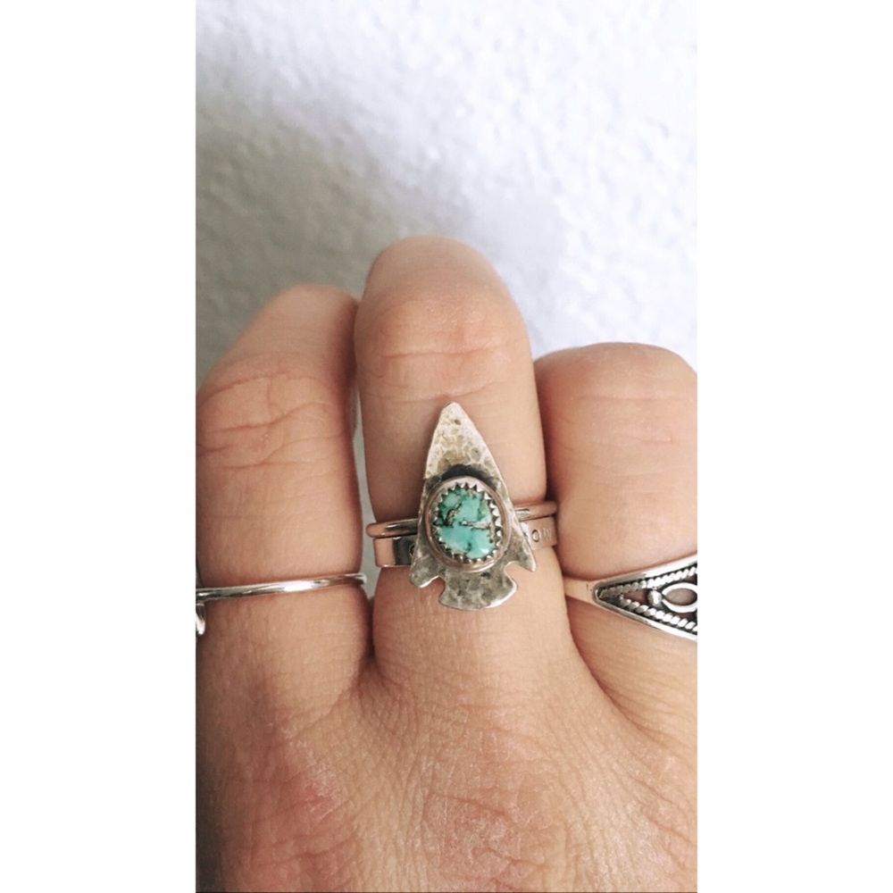 Turquoise Arrowhead Ring